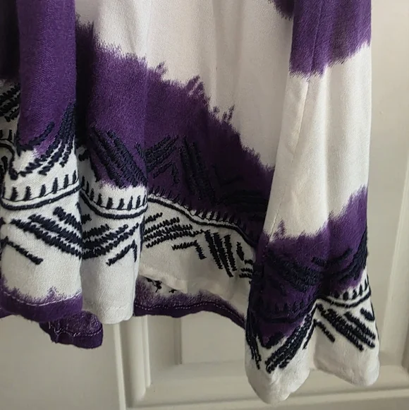 NWT Purple and White Dress Striped Sleeveless Dress Roxy Size Small - Picture 3 of 5